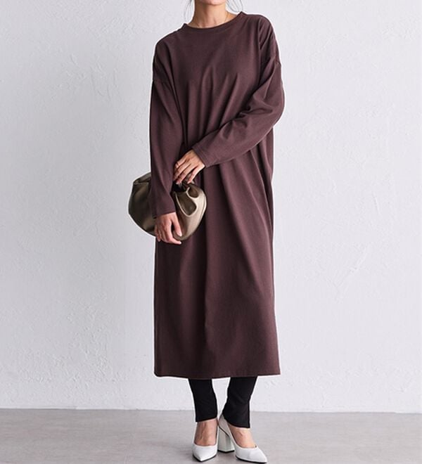 RANAN（ラナン）の「【レギンス付】＜ＢＣ＞綿１００％オーバーシルエットワンピース（その他ワンピース）」｜詳細画像