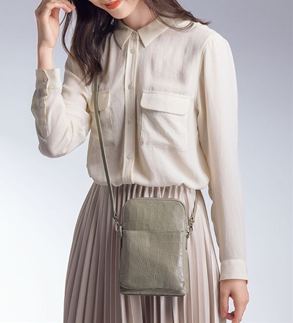 ルフラン（ルフラン）の「クロコダイルショルダー（ショルダーバッグ）」｜詳細画像