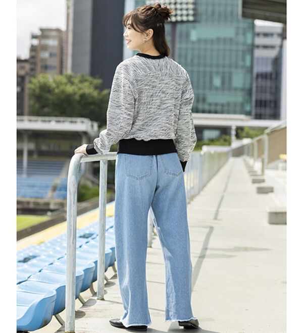 BELLUNA（ベルーナ）の「ツイード見えカーディガン（その他カーディガン）」｜詳細画像