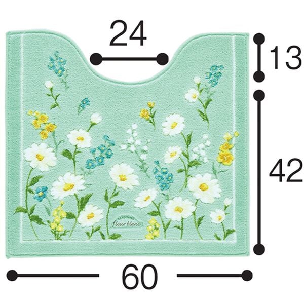 「フルールブラン　トイレタリーシリーズ（トイレマット）」｜詳細画像