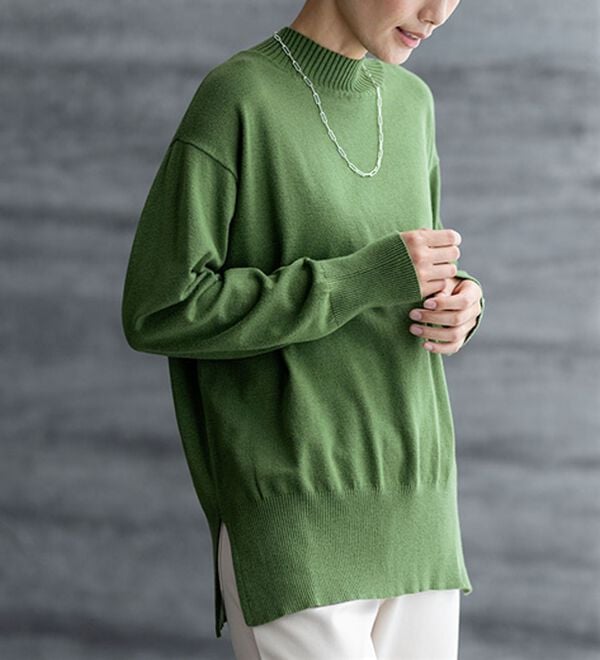 BELLUNA（ベルーナ）の「【新色追加】もちもち素材ハイネックニットプルオーバー（ニット・セーター）」｜詳細画像