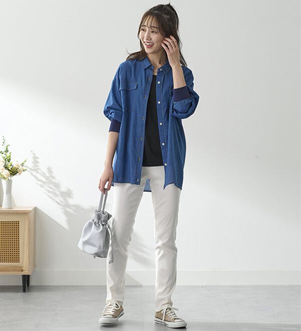 BELLUNA（ベルーナ）の「ゆるフィットスキニーパンツ（フルレングスパンツ）」｜詳細画像