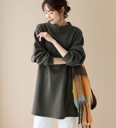 BELLUNA（ベルーナ）の「ふんわり素材軽ぽかチュニックワンピース（チュニック）」