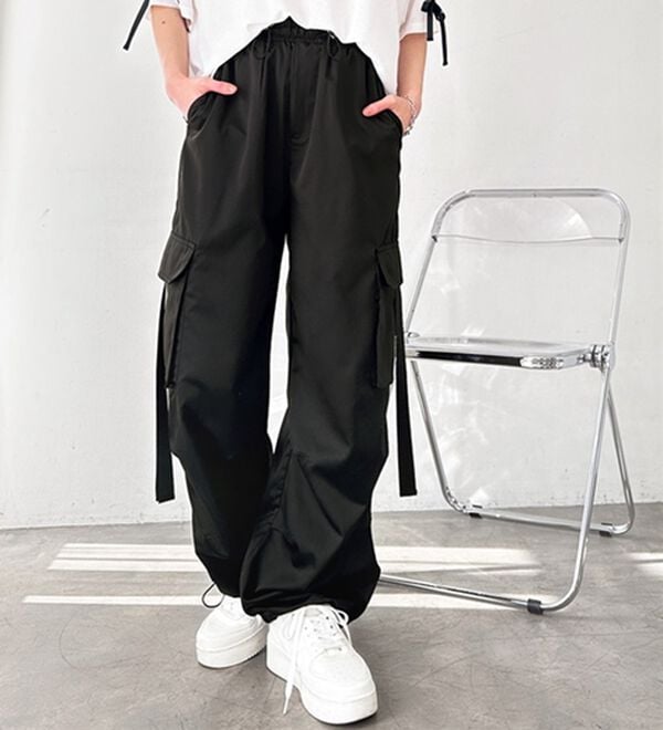 GeeRA（ジーラ）の「サイドリボンカーゴパンツ（その他パンツ）」｜詳細画像