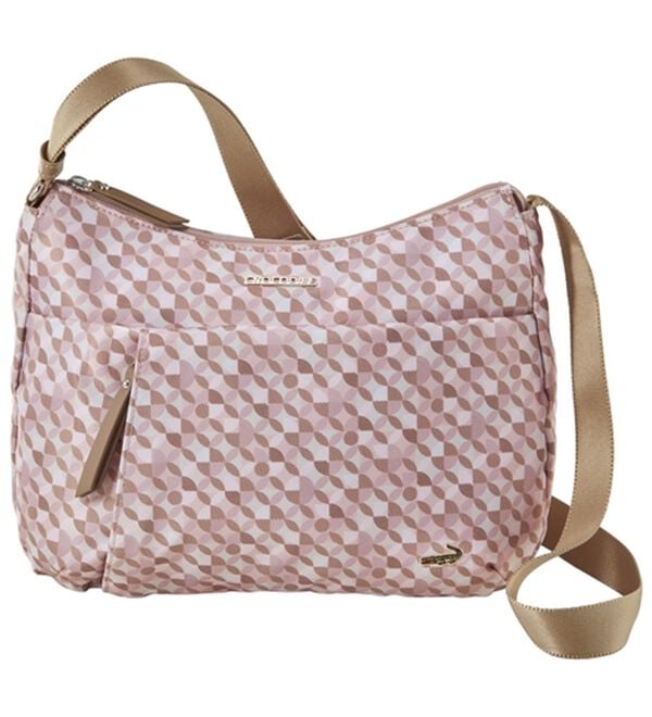 BELLUNA（ベルーナ）の「＜クロコダイル＞多収納軽量ショルダー（ショルダーバッグ）」｜ピンク