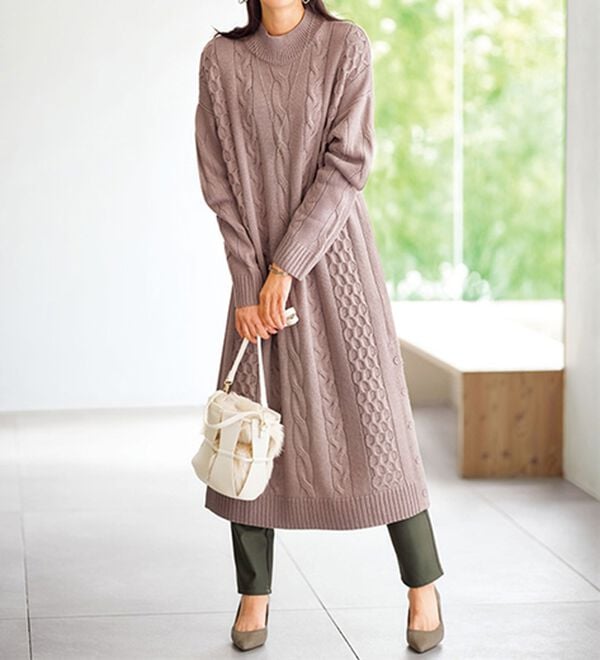 BELLUNA（ベルーナ）の「マシュマロみたいな裏ベロアなめらかストレッチパンツ（フルレングスパンツ）」｜詳細画像