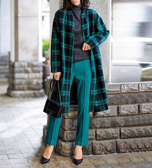 BELLUNA（ベルーナ）の「＜ＭＡＰＥＬ＞ウール混軽量ガウンコート（ロングコート）」｜詳細画像