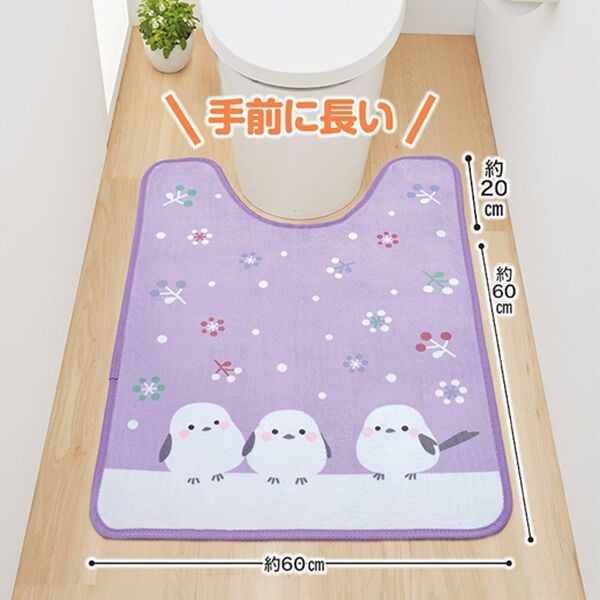 「シマエナガのロングトイレマット（トイレマット）」｜詳細画像