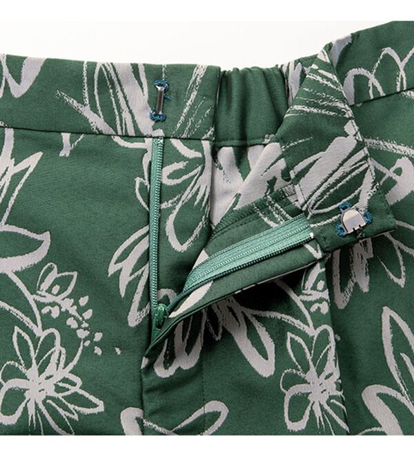 VINNO（ヴィノ）の「花柄ジャカードパンツ（フルレングスパンツ）」｜詳細画像