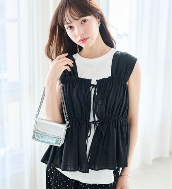 RANAN（ラナン）の「＜BC＞綿100％ひんやりタンクトップ（カットソー）」｜詳細画像