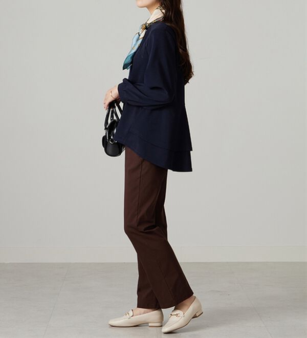 BELLUNA（ベルーナ）の「【再入荷】ボリューム袖美人顔バックフレアーＴブラウス（ブラウス）」｜詳細画像