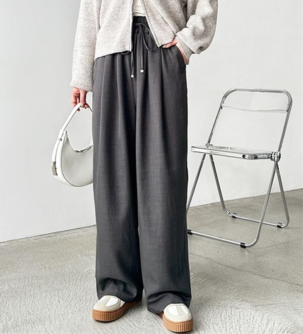 GeeRA（ジーラ）の「【体型カバー】上品なのにラクちんワイドパンツ（フルレングスパンツ）」｜詳細画像