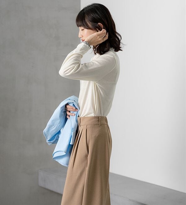 BELLUNA（ベルーナ）の「重ね着風フリル衿プルオーバー（カットソー）」｜詳細画像