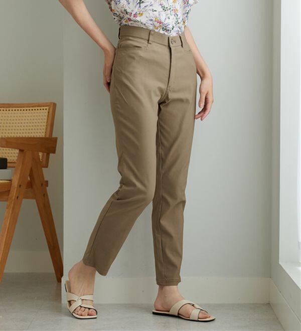 BELLUNA（ベルーナ）の「＜ベルクリーン＞抗菌防臭冷感ストレッチ美脚パンツ（フルレングスパンツ）」｜詳細画像
