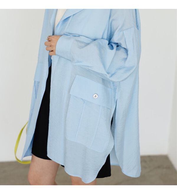 GeeRA（ジーラ）の「ビッグシルエットシャツジャケット（シャツ）」｜詳細画像