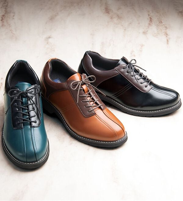 「＜コムルヴァン・オム＞軽量はっ水ヒールアップシューズ（メンズスニーカー）」｜詳細画像