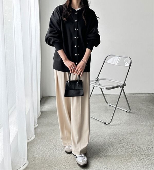 GeeRA（ジーラ）の「前後２ＷＡＹ裏起毛スウェットカーデ（その他カーディガン）」｜詳細画像