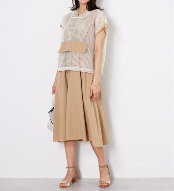 BELLUNA（ベルーナ）の「2点セット【Ｌａｇｒｉｌｕａ】メッシュ使いワンピースアンサンブル（その他ワンピース）」｜詳細画像