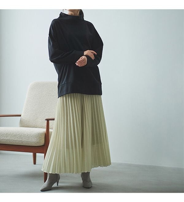 RANAN（ラナン）の「【アンチピリング】裏起毛ハイネックプルオーバー（カットソー）」｜詳細画像