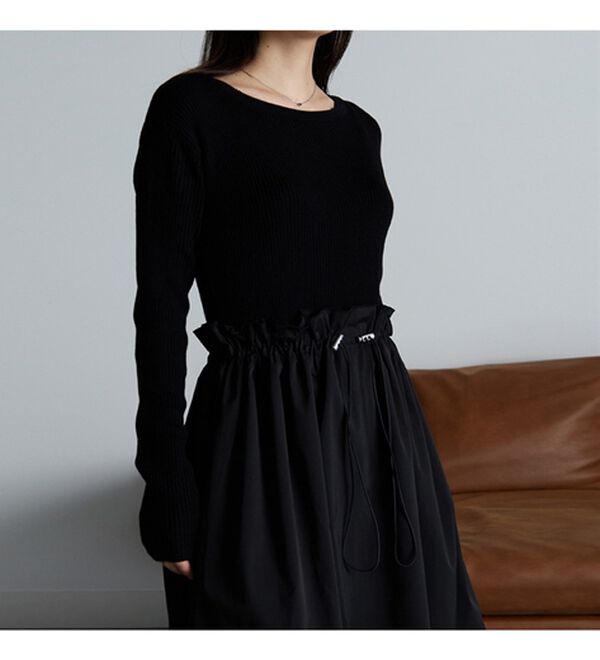 RANAN（ラナン）の「ドロストニットドッキングワンピース（ドッキングワンピース）」｜詳細画像