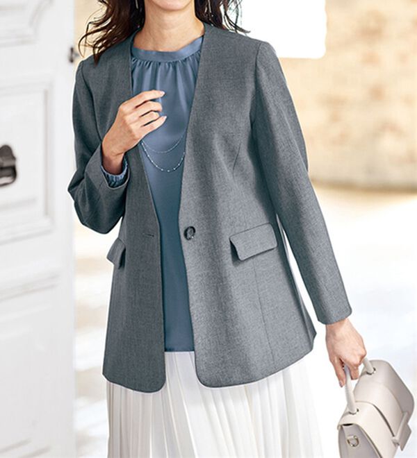 BELLUNA（ベルーナ）の「大人の艶感ヴィンテージサテン素材ブラウス（ブラウス）」｜詳細画像