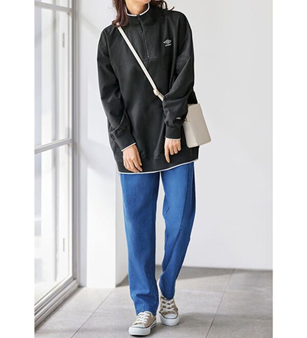 BELLUNA（ベルーナ）の「＜ｕｍｂｒｏ＞ハーフジッププルオーバー（カットソー）」｜詳細画像