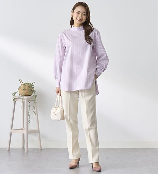 BELLUNA（ベルーナ）の「きれいめベイカーストレートパンツ（フルレングスパンツ）」｜詳細画像
