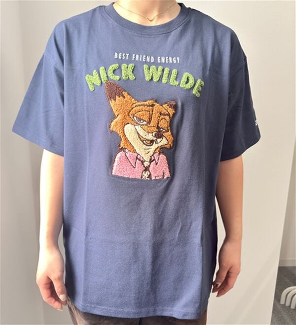 「＜Ｄｉｓｎｅｙ＞【ズートピア・ニック】サガラ刺しゅうＴシャツ（Tシャツ）」｜詳細画像
