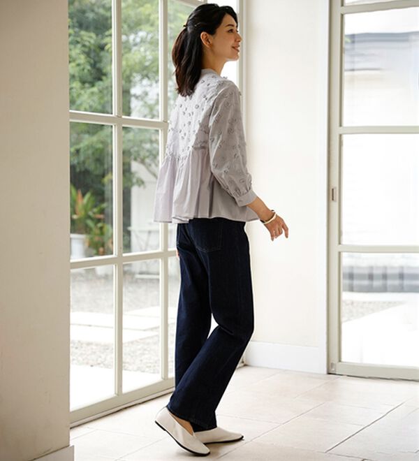 ルフラン（ルフラン）の「【２色組】２デザインのたっぷり刺しゅうブラウス（ブラウス）」｜詳細画像