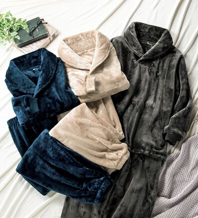 「ふんわり毛布に包まれる幸せの暖かパジャマ（メンズルームウェア）」