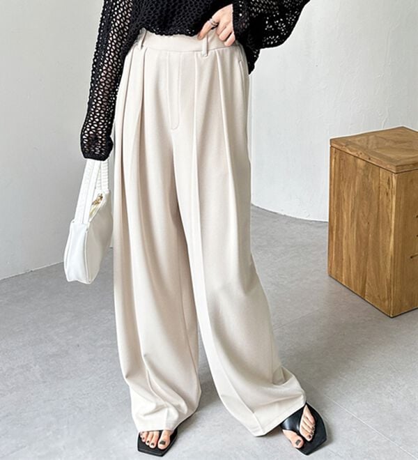 GeeRA（ジーラ）の「インタックスラックスワイドパンツ（フルレングスパンツ）」｜詳細画像