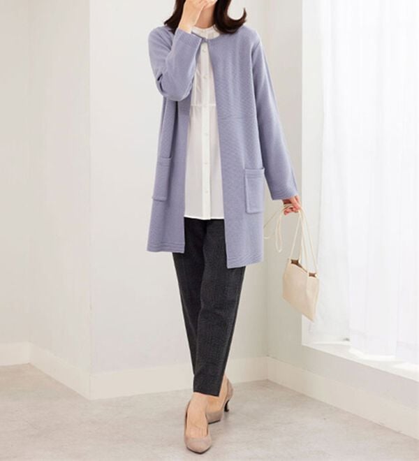 BELLUNA（ベルーナ）の「パール使いピンタックデザインチュニック（チュニック）」｜詳細画像