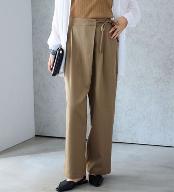 alotta（アロッタ）の「ラップリボンスラックス（フルレングスパンツ）」｜詳細画像