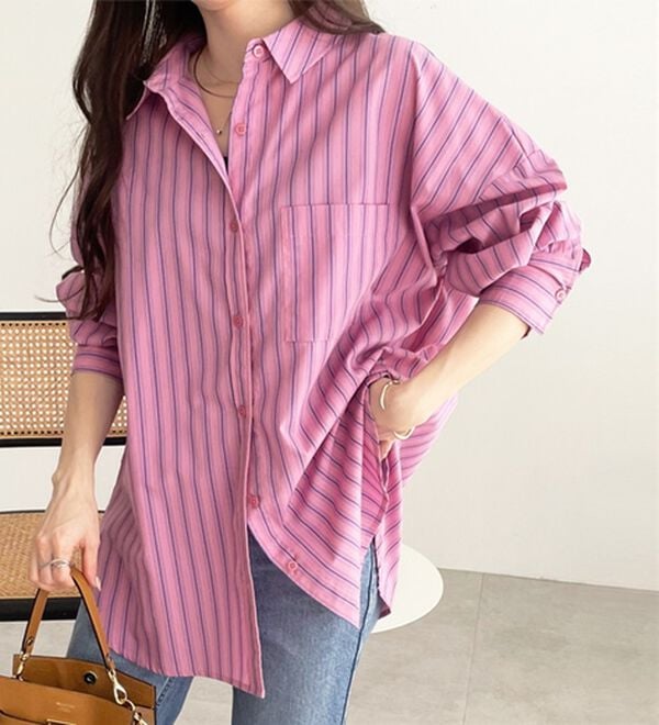 GeeRA（ジーラ）の「アソート柄オーバーサイズシャツ（シャツ）」｜詳細画像