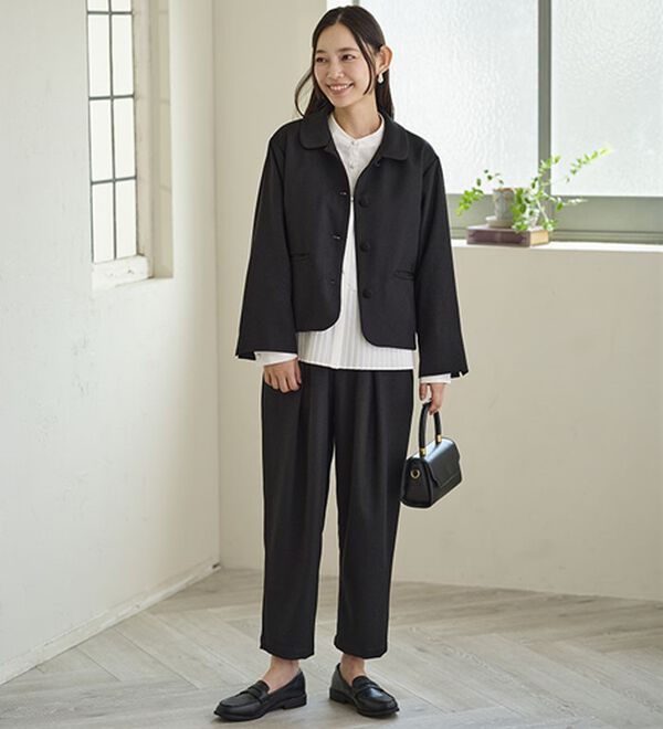 BELLUNA（ベルーナ）の「ドビー素材ショールカラージャケット（その他ジャケット）」｜詳細画像