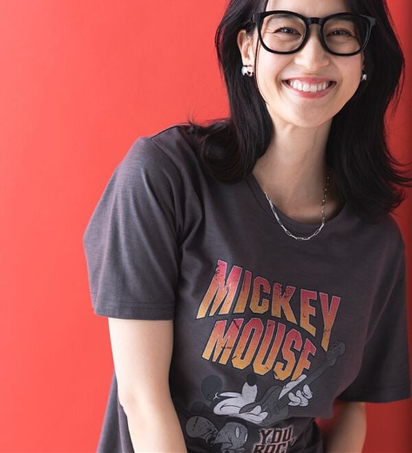 BELLUNA（ベルーナ）の「＜Ｄｉｓｎｅｙ＞キャラクタープリントヴィンテージ風Ｔシャツ（チュニック）」｜詳細画像