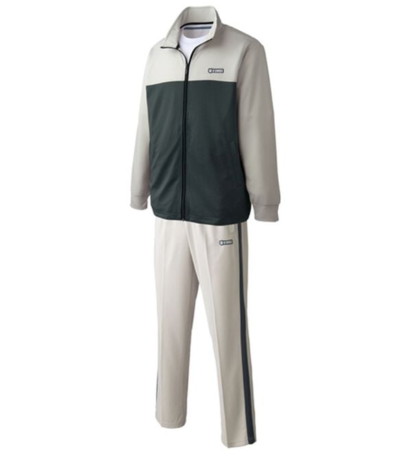 「＜ケー・スイス＞配色ＵＶジャージ上下セット（メンズゴルフウェア）」｜ホワイトセット