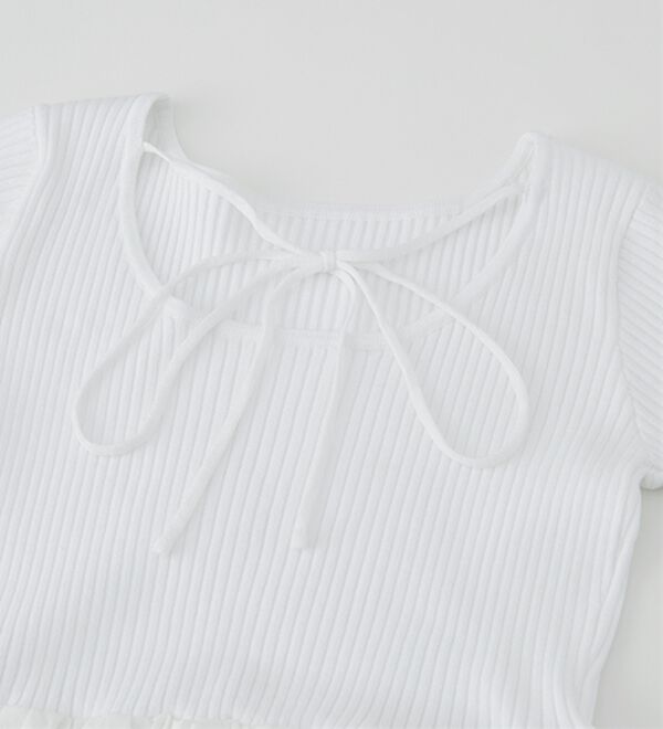 RANAN（ラナン）の「裾バルーンドッキングリブニット（ニット・セーター）」｜詳細画像