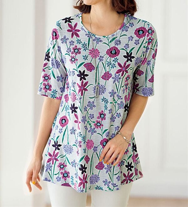 BELLUNA（ベルーナ）の「コーデが完成！花柄プリントカーディガンアンサンブル（アンサンブル）」｜詳細画像