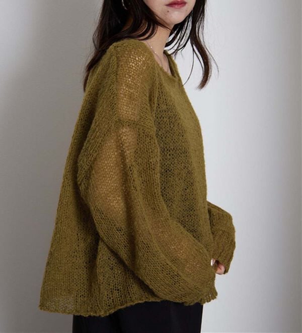 RANAN（ラナン）の「モヘアライクローゲージニット（ニット・セーター）」｜詳細画像