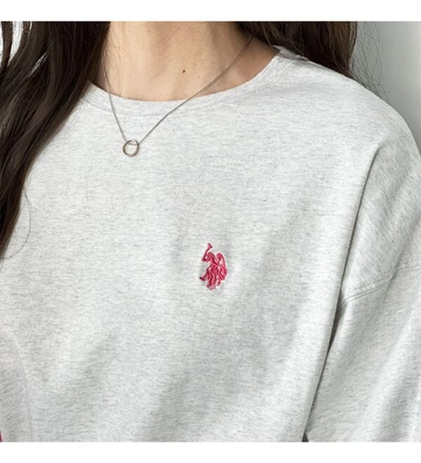 GeeRA（ジーラ）の「【Ｕ．Ｓ．ＰＯＬＯ ＡＳＳＮ】オーバーサイズ刺しゅうロンＴ（カットソー）」｜詳細画像