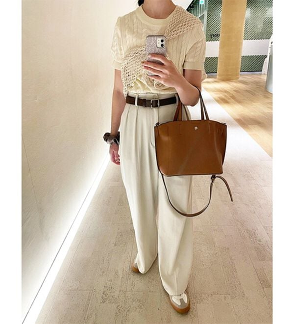 GeeRA（ジーラ）の「ケーブル編みニットトップス（ニット・セーター）」｜詳細画像