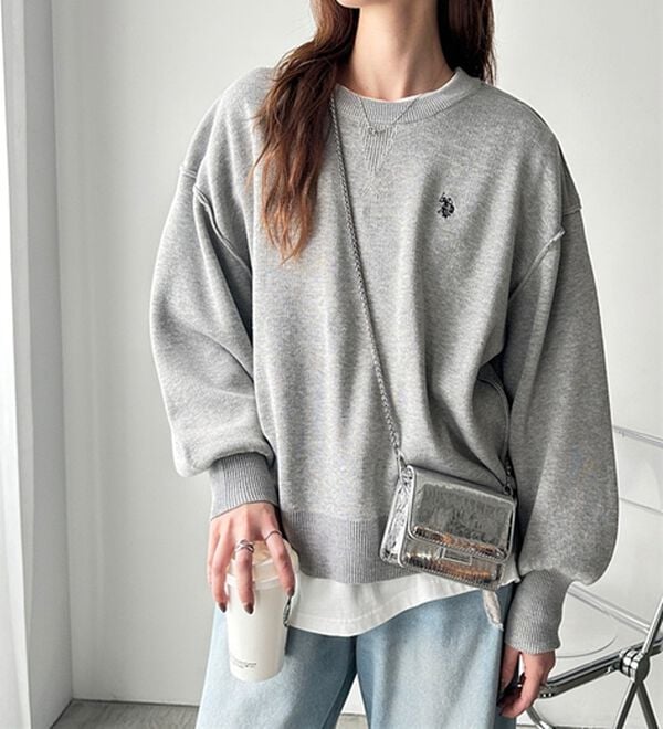 GeeRA（ジーラ）の「【U.S. POLO ASSN.】スウェットライクニット（ニット・セーター）」｜詳細画像