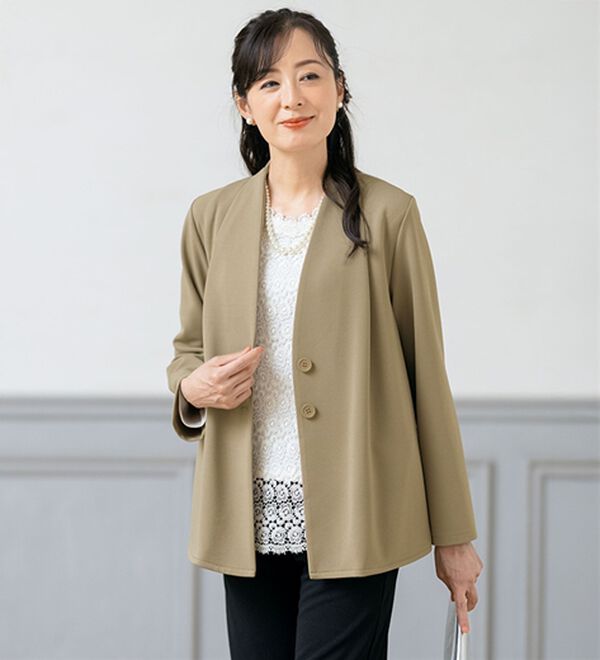 ルフラン（ルフラン）の「美ラインカットソージャケット（その他ジャケット）」｜詳細画像