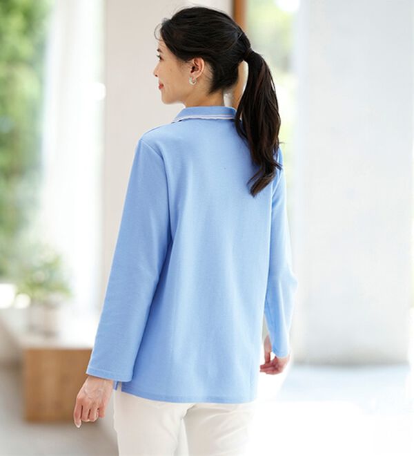 ルフラン（ルフラン）の「嬉しさ満載！かのこ長袖ポロシャツ（ポロシャツ）」｜詳細画像