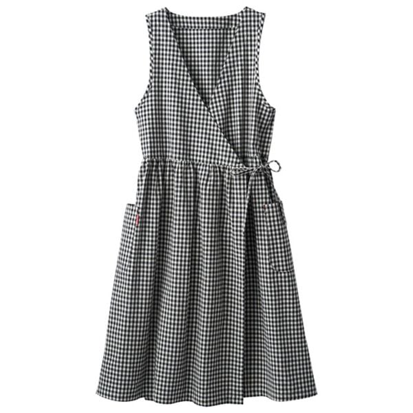 LAVIENNE（ラヴィエンヌ）の「【３着組】そのままお出かけ！エプロンワンピース（エプロン）」｜詳細画像