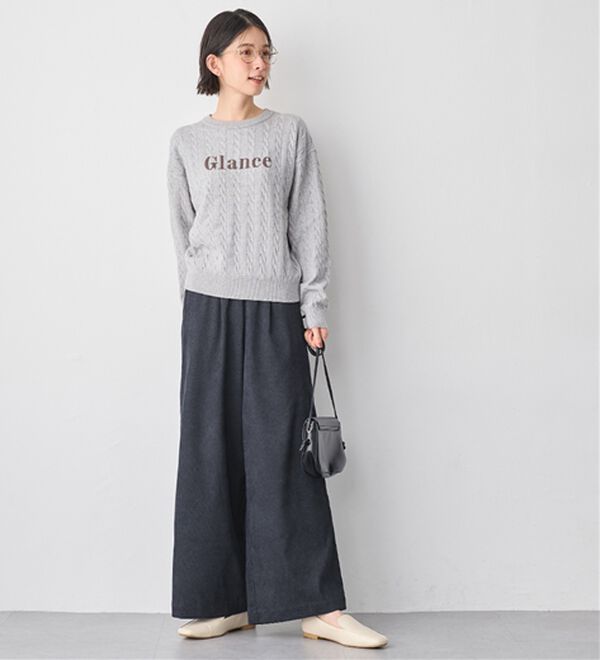 Viola e Viola（ヴィオラ エ ヴィオラ）の「あったか裏地コーデュロイパンツ（ワイドパンツ・ガウチョ）」｜詳細画像