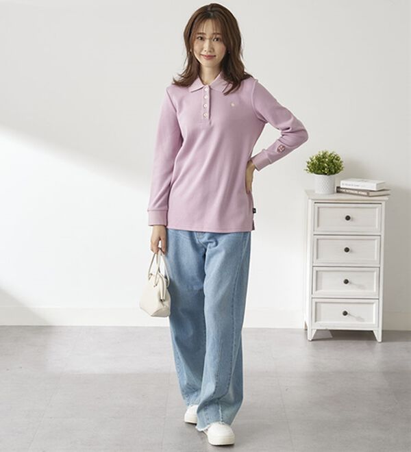 BELLUNA（ベルーナ）の「【ＰＯＬＯ　ＢＣＳ】裏起毛かのこポロシャツ（ポロシャツ）」｜詳細画像