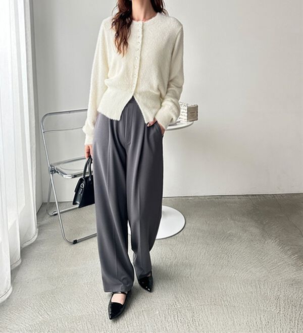 GeeRA（ジーラ）の「裾スリットシャギーコンパクトカーディガン（その他カーディガン）」｜詳細画像