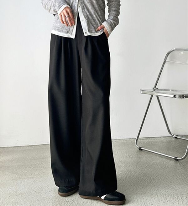 GeeRA（ジーラ）の「３タックワイドパンツ（フルレングスパンツ）」｜詳細画像